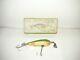 Vintage Old Early Antique Wood Jim Donaly Fishing Lure In Box Newark New Jersey