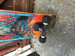 Vintage skateboard old school Natas angry cat  Powell peralta dogtown