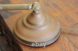 Vtg Antique Faries Era Industrial Brass Desk Lamp Light Piano 1920s