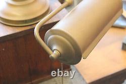 Vtg Antique Faries Era Industrial Brass Desk Lamp Light Piano 1920s