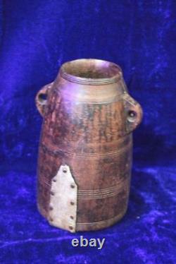 Wooden Flower Pot 1900 Old Vintage Antique Home Decor Collectible