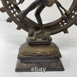 11.4 Ancienne statue de Bouddha en bronze assis tibétain, de style vintage