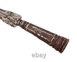 1800 Ancienne antique vintage en acier de Damas forgé à la main rare tête de lance en fer