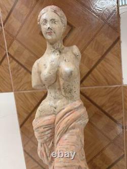 18 Vieille Ancienne Céramique Vintage Belle Statue Statue Figurine Idol