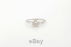 1920 Antique $ 6000 1.30ct Ancienne Mine De Diamant Cut Platinum Wedding Ring