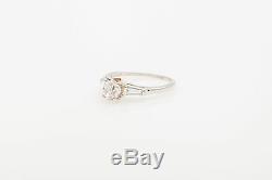 1920 Antique $ 6000 1.30ct Ancienne Mine De Diamant Cut Platinum Wedding Ring