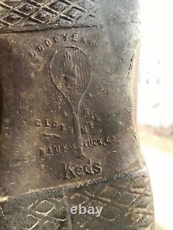 1920 Keds Co Converse Era Pelouse Tennis Sneakers Antique Vieille Vieille Chaussures Hommes 8