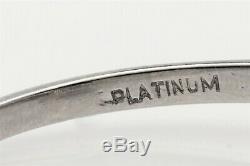 1930 Antique Art Déco. 75ct Ancienne Mine De Diamant Poire Cut Platinum Alliance