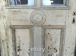1 Antique Exterieur Double Arch Top 35x83 Porte D'entrée Vintage Old 450 -21b
