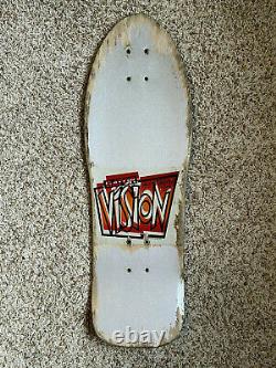 33 Ans Vision Mark Rogowski Gator Skateboard (rare Paillettes-argent Dip)