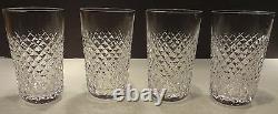4 Vintage Waterford Alana 12 Ounce Tumbler Glass Old Gothic Mark