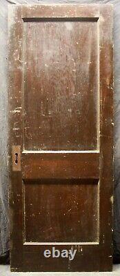 5 portes intérieures en bois anciennes, vintage et récupérées, avec 2 panneaux de 30x78