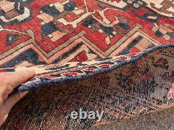 7x10 Vintage Oriental Rug Wool Antique Hand-knotted Vieux Tapis Fait À La Main 6x9 8x10