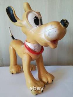 Ancien Vieux Vieux Walt Disney Big Pluto Grand Jouet En Caoutchouc Rare Exemple