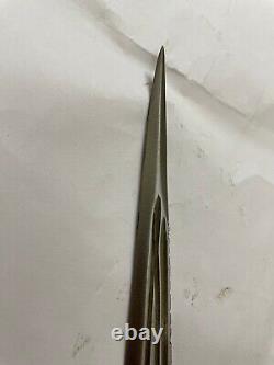 Ancien Vintage Damascus Dagger Sword Barasingha Handmade Old Rare Collectible
