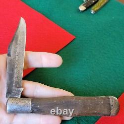 Ancien couteau de poche pliant de chasseur avec grand couteau de poche Continental Vintage Antique Coca-Cola