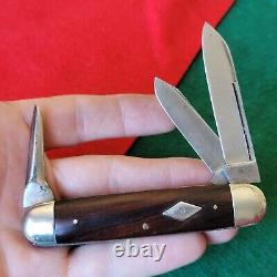 Ancien couteau de poche pliant pour gros bétail de collection Shapleigh HDW