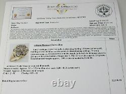 Ancienne Mine Diamond Ring Cocktail Cluster 1.00ctw 14k Or Jaune Vintage