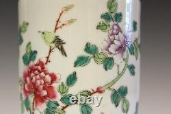Ancienne Porcelaine Chinoise Vase Famille Rose Vieux Vintage China Mark