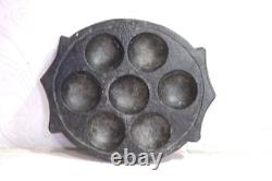 Ancienne poterie à idli en pierre tamoule sud-indienne vintage faite à la main, décor / cadeau antique Ps-87