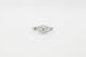 Antique Années 1920 1.25ct Old Euro Diamond Sapphire Platinum Filigree Ring