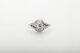 Antique Années 1920 1.50ct Vs H Old Mine Cut Diamond Sapphire Platinum Filigree Ring
