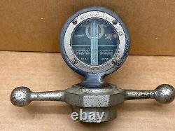 Antique Boyce Moto-meter Temperature Gauge & Dog Bone Radiator Cap Hood Ornament