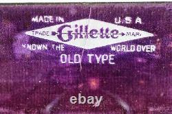 Antique Gillette Old Type Kit Rasoir De Sécurité