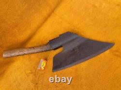 Antique Main Forgé Goose Wing Axe Broad Hewing Vintage Goosewing Ancien Outil