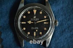 Antique Old Vintage Rolex Submariner 6536 6536/1 Chronomètre De Montre-bracelet De Plongée