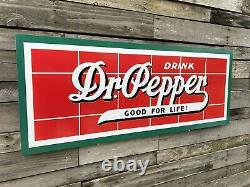 Antique Vintage Ancien Style Dr. Pepper General Store Sign