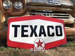 Antique Vintage Old Style Texaco Huile Moteur Signe