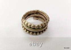 Bague en argent ancienne tribale ethnique vintage coil traditionnelle