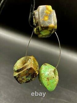 Bijoux anciens, antiques et vintage de l'ère grecque bactrienne avec pendentif en perles de turquoise