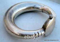 Bracelet Bangle en argent ancien tribal vintage de l'Inde