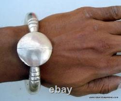 Bracelet Bangle en argent ancien tribal vintage de l'Inde