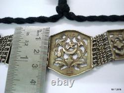 Bracelet de bras en argent ancien tribal vintage
