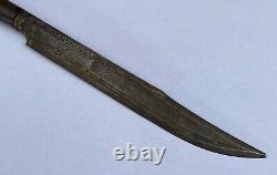 Couteau Dagger Serbe Antique Du 19ème Siècle Avec Poignée De Corne Serbie