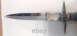 Couteau Vintage Dagger Bakelite Poignée Métal Vieux Hommes Fixe En Acier Rare
