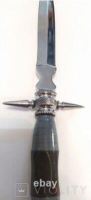 Couteau Vintage Dagger Bakelite Poignée Métal Vieux Hommes Fixe En Acier Rare