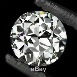 E Vvs2 Vieux European Cut Diamond Certifié Gia Anciennes 4.8mm Mobilisation