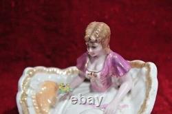 Figurine de jouet en porcelaine ancienne vintage décorative collectionnable BE-5
