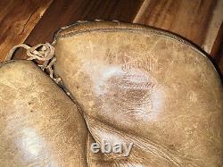 Gant de baseball de receveur Vintage en cuir de cheval SPALDING des années 1920
