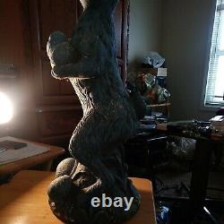 Jardin Antique Peter Rabbit Vintage 25'' Easter Cast Stone Béton Statue Old
