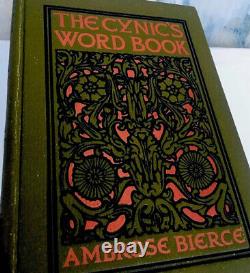 Le Dictionnaire du Cynique - 1ère édition 1906 par Ambrose Bierce - Ancien, Vintage, Antiquité - WOW