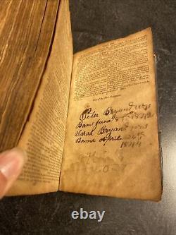 Livre Antique- La Sainte Bible- Contient L'ancien & Nouveau Testament- 1829- Voir Photos