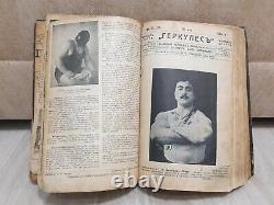 Livre Magazines Sport Hercules Russian Empire Vintage Antique Old Rare Retro