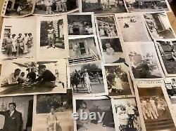 Lot Énorme 1000 Photos Vintage Photographies Vieux Snapshots Antique Black Blanc Bw