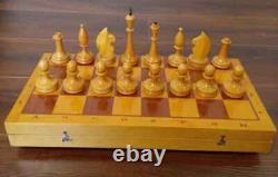 Nouvelle Urss Années 1960 Rare Soviétique Chess Vintage Tournoi Antique Wood Old