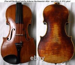Old Allemand Lionhead Violin J. Haslwanter 1872 Vidéo Antique 508